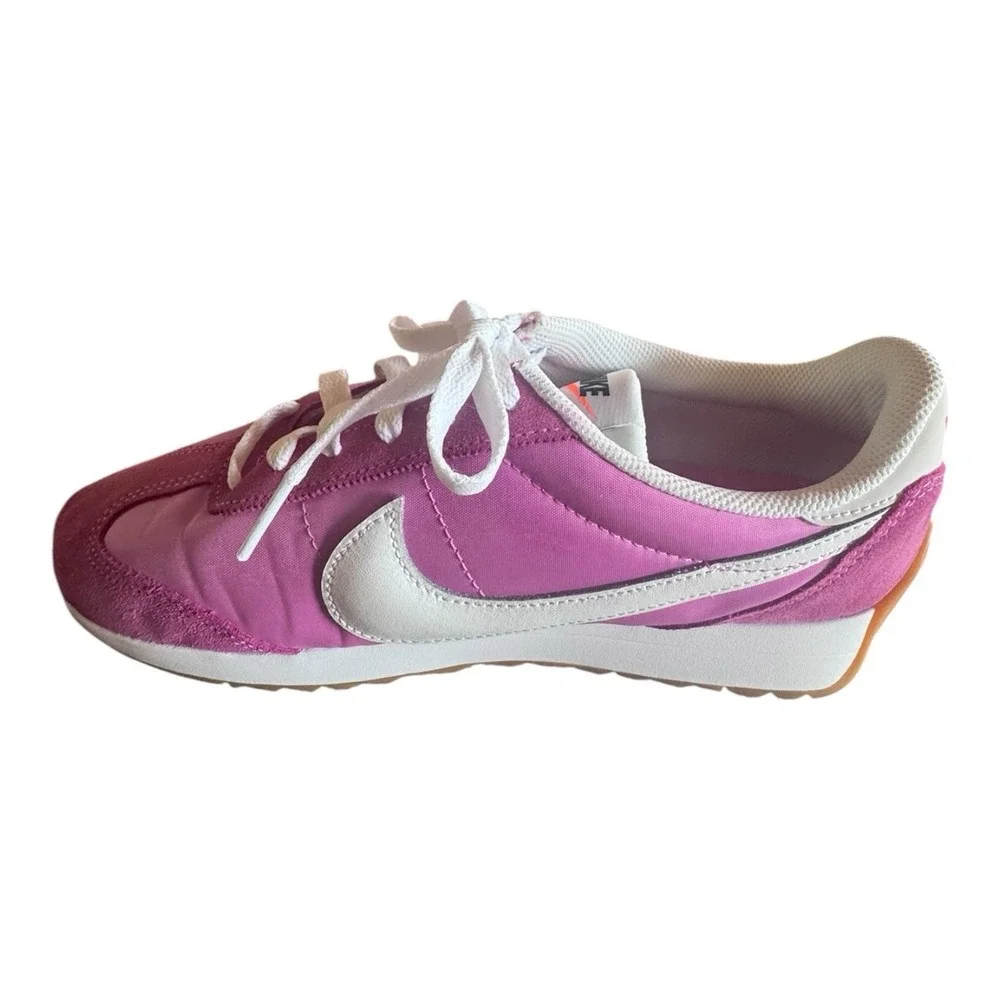 Nike Retro Playful Pink Gum Sneakers Woman's Size 9 Running Casual White Swoosh - Picture 6 of 9